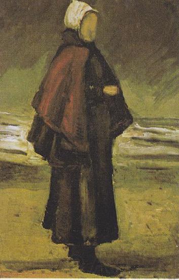 Vincent Van Gogh Fisherman's wife on the beach Germany oil painting art